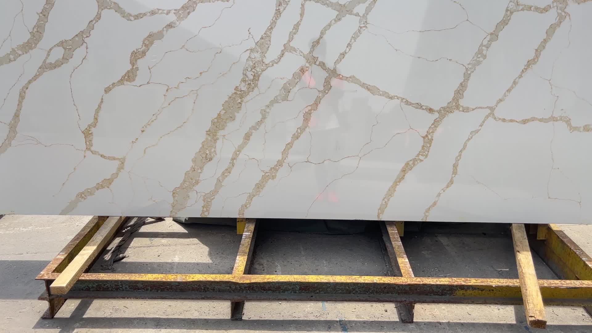 Artificial Quartz Calacatta Gold Veins Artificial Calacatta