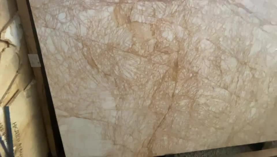 Greece Drama Gold Marble Golden Spider Marble Slabs Polished