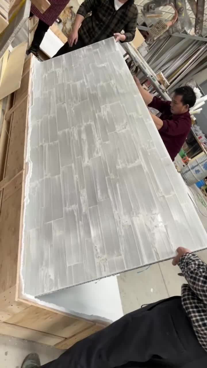 White  Semiprecious Stone Tiles Solid Surface Table Tops