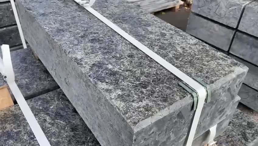 Volga Blue Granite Massive Block Steps
