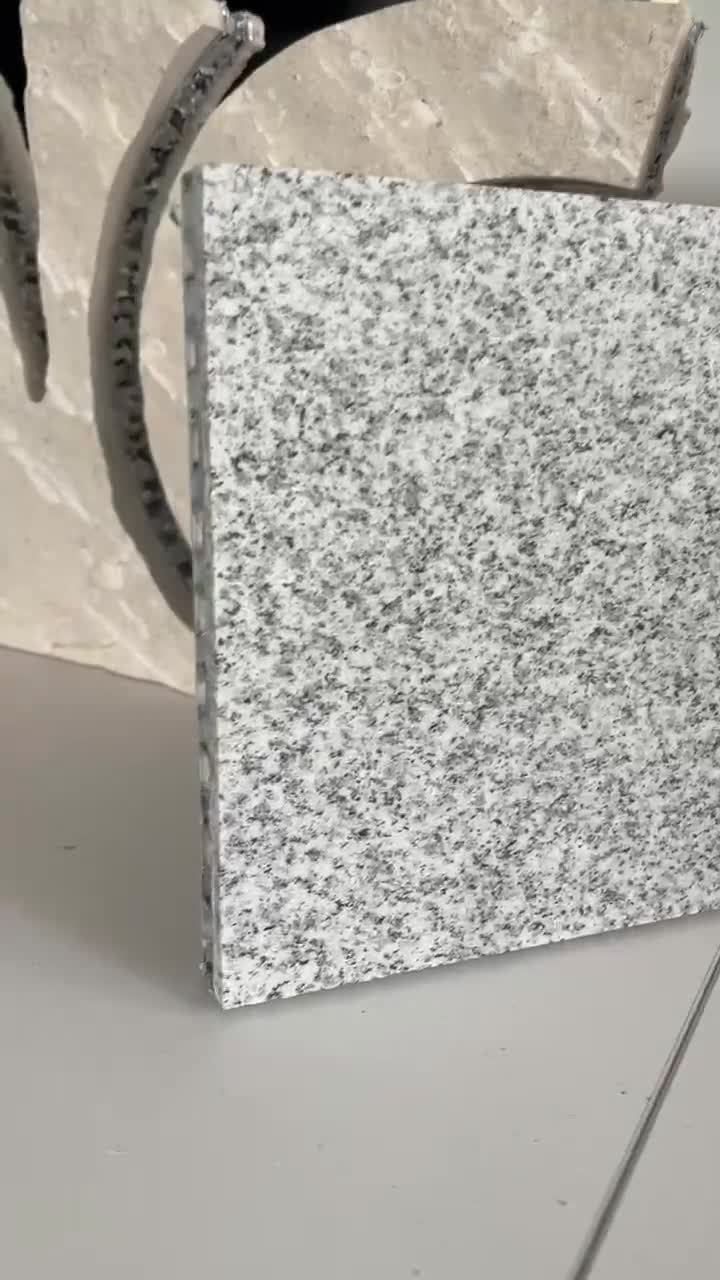 G603 Granite Grey Washed Tile Laminated Honeycomb Panels