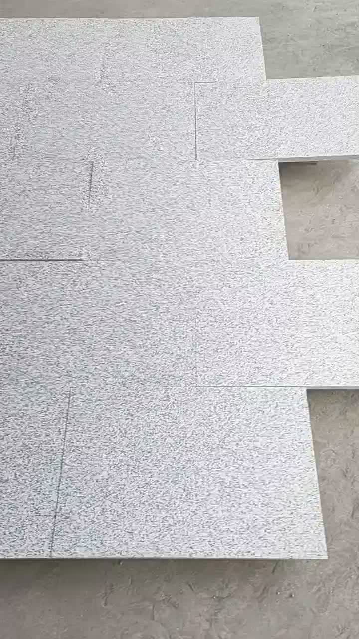 Flamed Silver Grey Granite Tile Paving Stone
