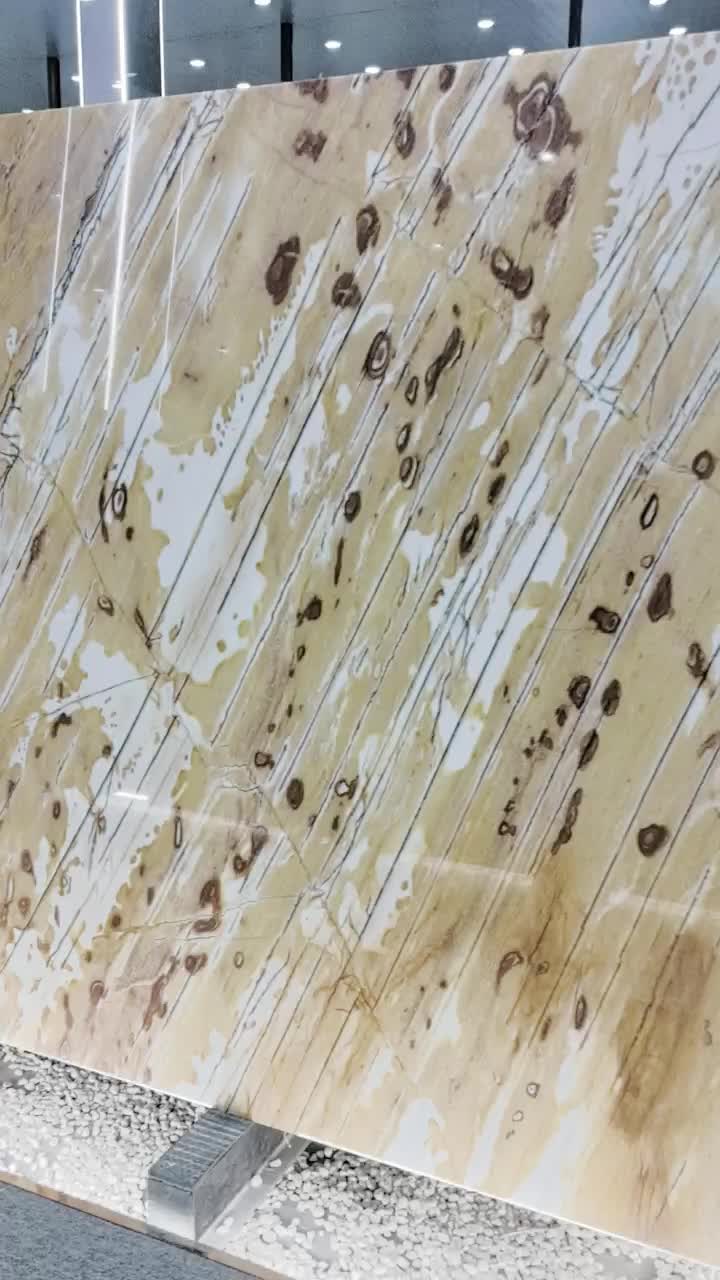 Golden Autumn Quartzite Slab Tiles