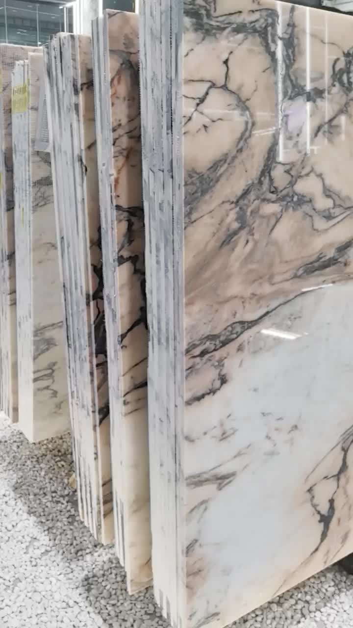 Golden River Marble Slab Tiles