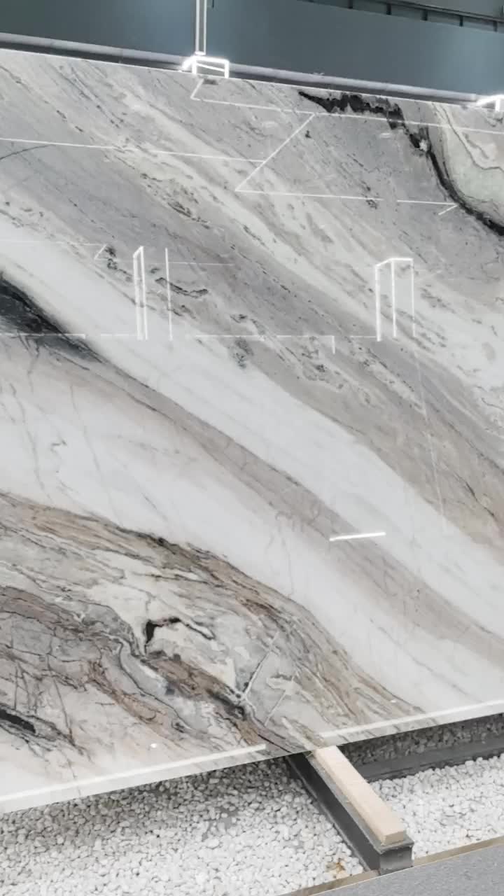 Ice Age White Quartzite Slabs