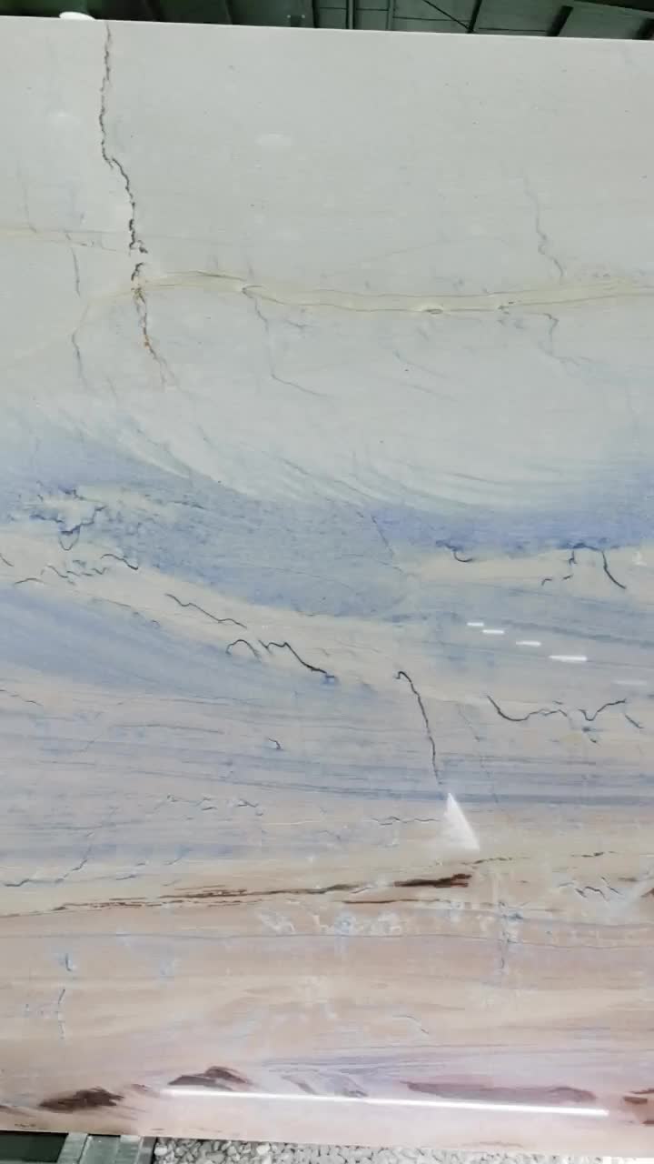 Sunset Blue Quartzite Slab Tiles
