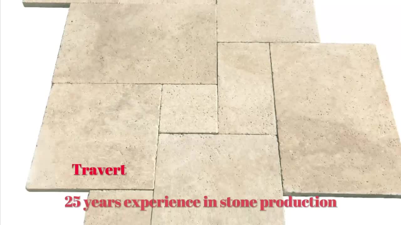 100% Natural Red Travertine Slabs