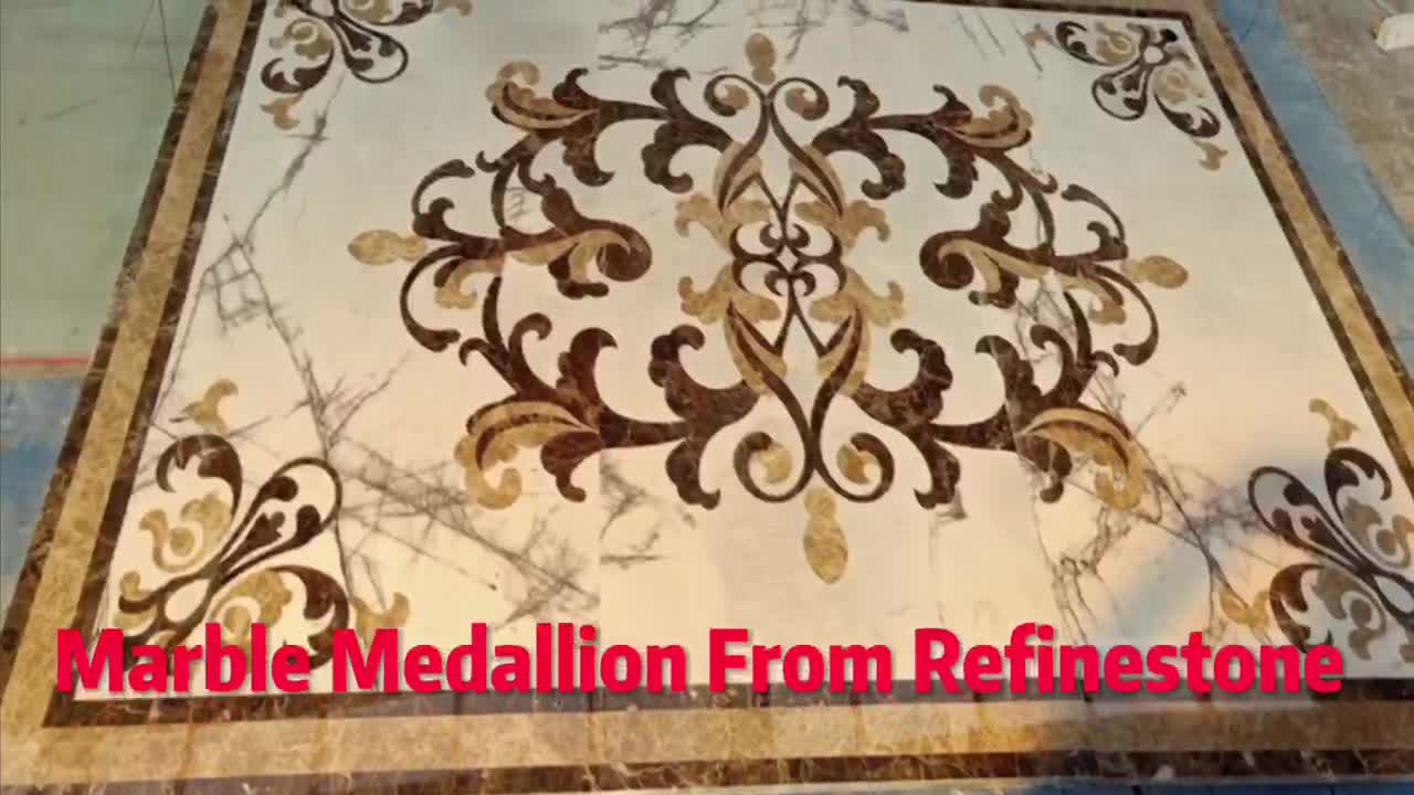Beautiful Water Jet Floor Medallions