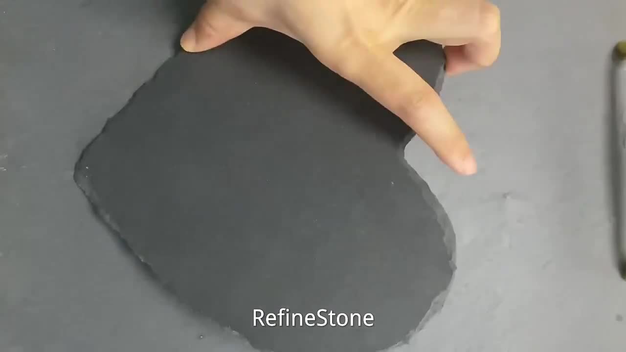 Black Slate Stone Cheese Board Plate  Kitchen Accessories