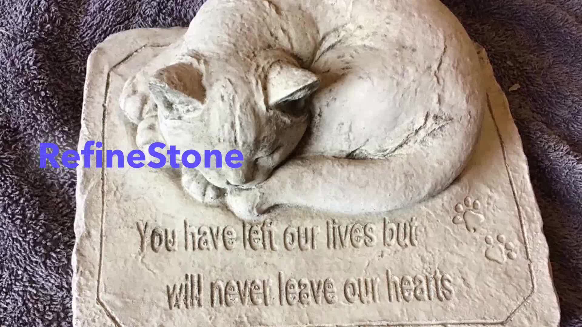 Cat Sculptured Pet Gravestones