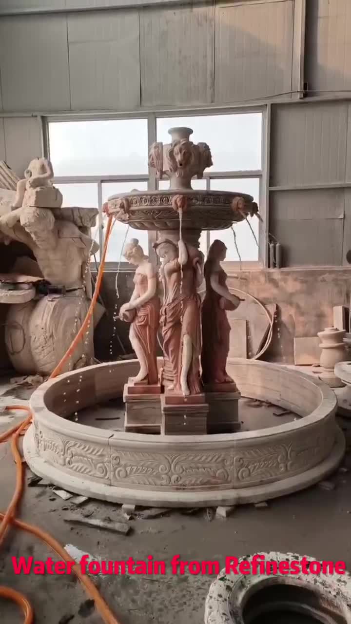 Factory Hot Sale Outdoor Fountain With Lion Sculpture
