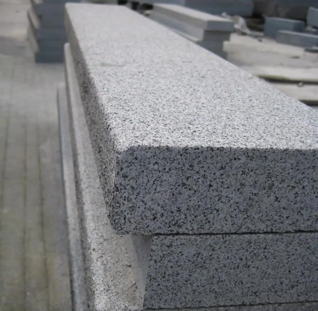 G654 Flamed Sesame Grey Granite Tiles For Flooring
