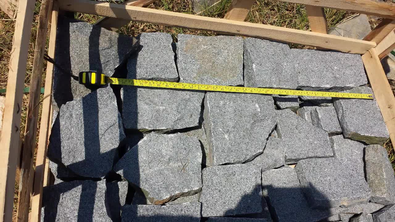 G654 Sesame Grey Natural Surface Crazy Pavers For Floor