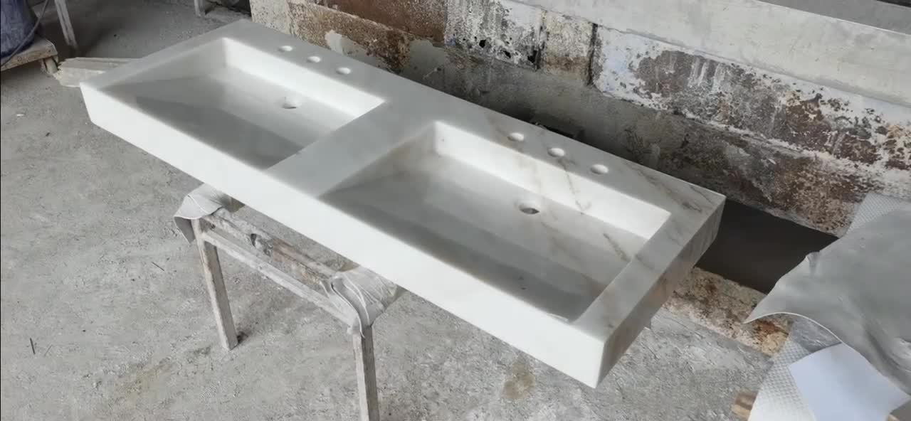 Hand Carve Natural White Marble Bathtub Stone Bath