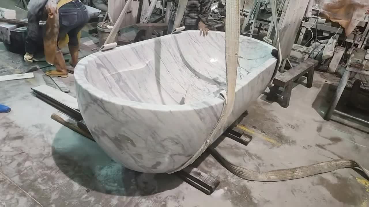 Natural Marble Stone Freestanding Bathtub