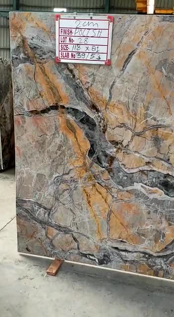 Roma Grey Quartzite Slabs