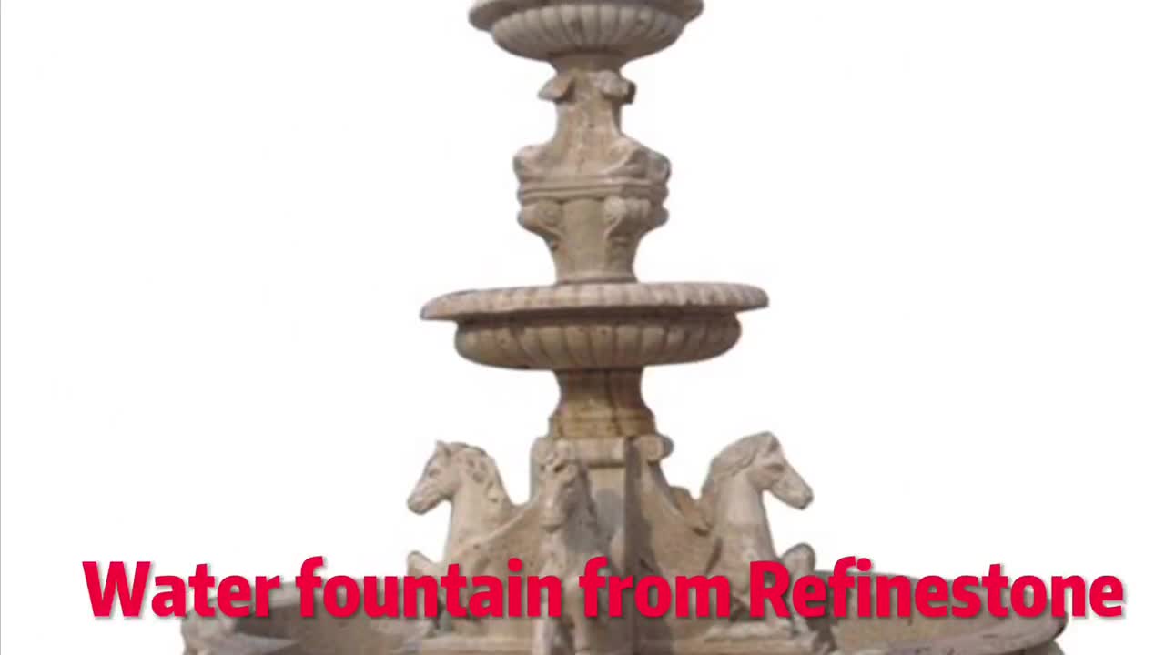 Natural White Marble Landscaping Fountain Garden