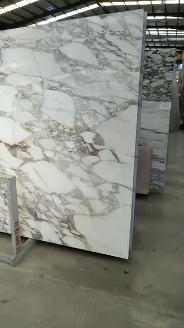 Calacatta Gold White Marble Floor Wall Slab Tile