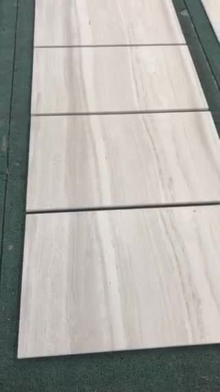 Wooden White Serpeggiante Marble Floor Slabs Tiles