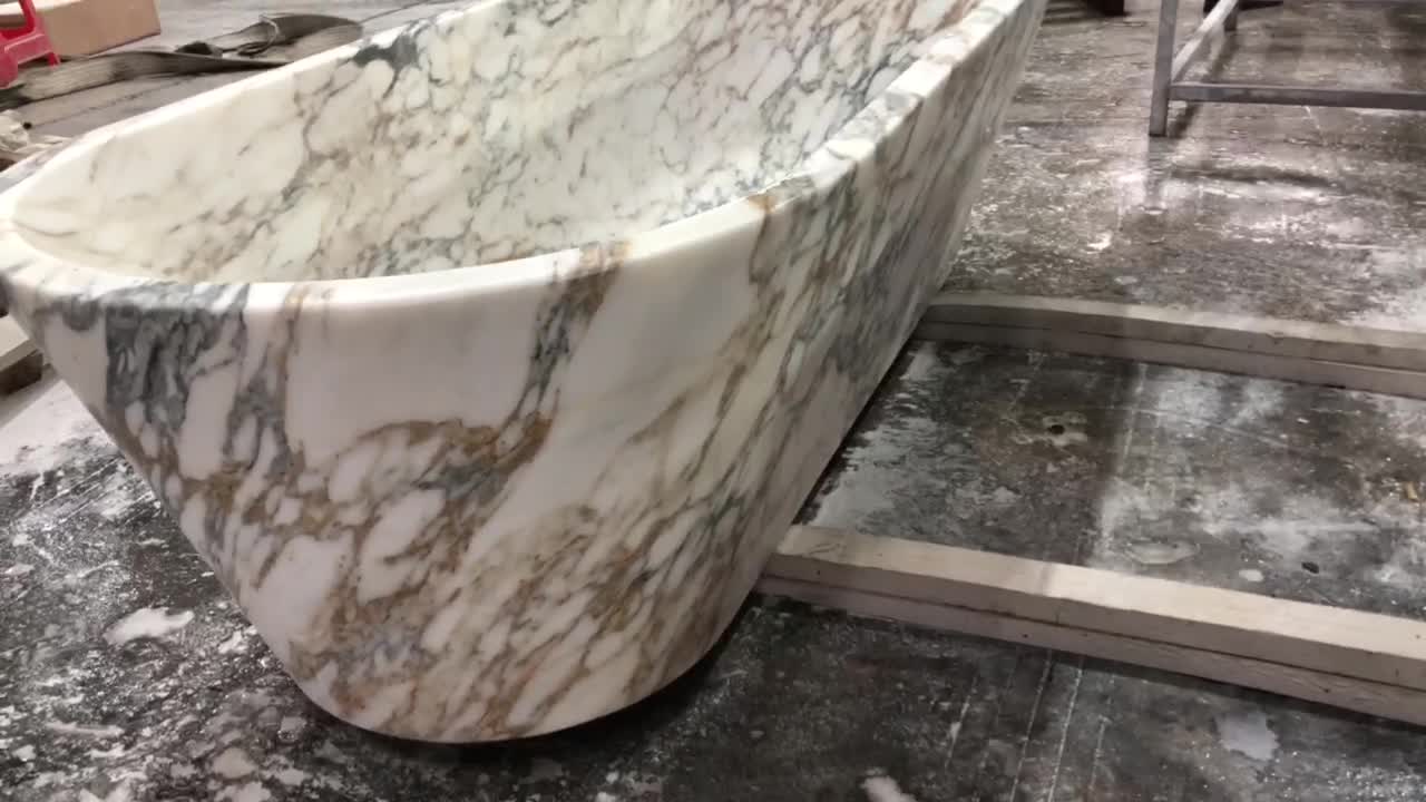 Arabescato Corchia Marble Bathtub