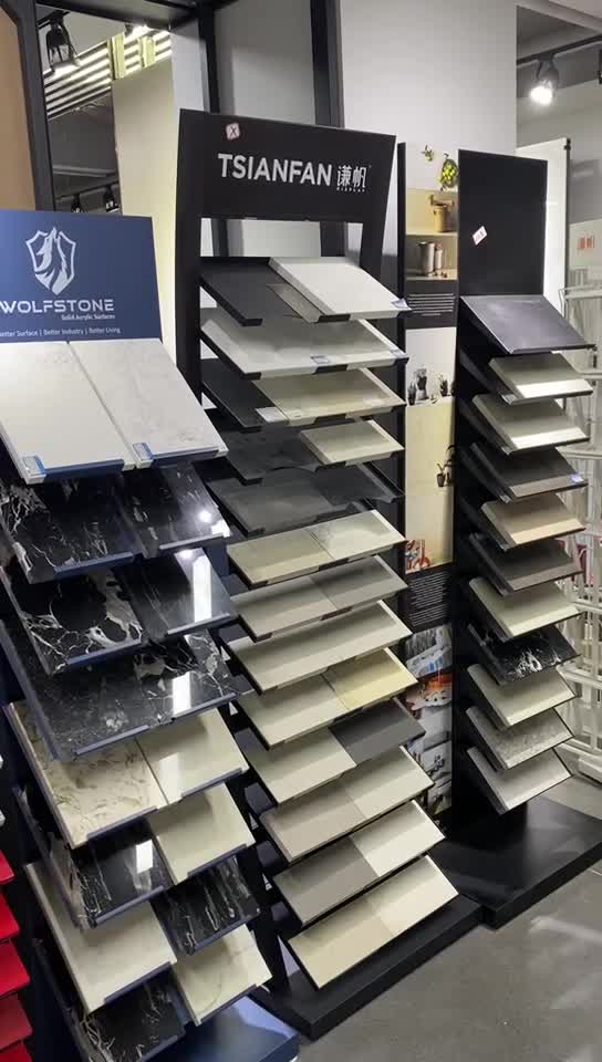 Metal Tower Display Rack For Quartz,Marble,Granite