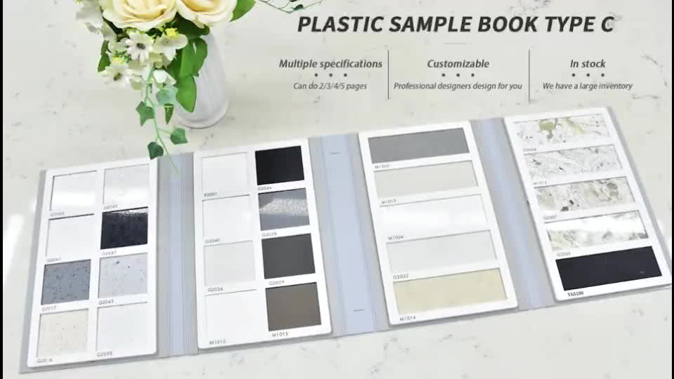 Plastic Quartz/Stone/Mosaic/Ceramic/Tile Sample Book Py-C-5