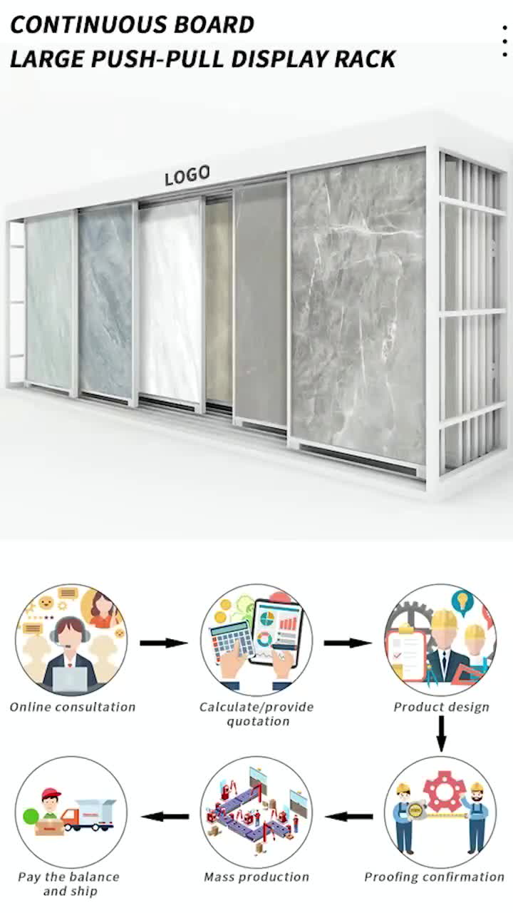 Push-Pull Stone Floor Large Display System