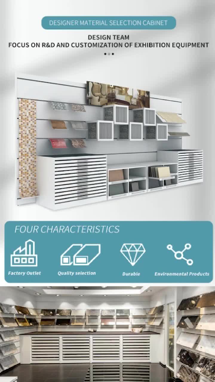 Stone Tile Display Cabinet