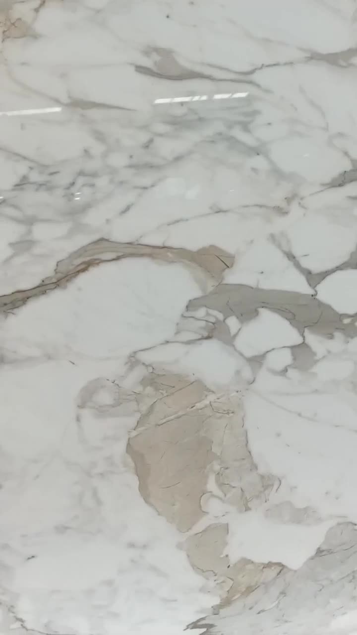 Glossy Polished Calacatta Vagli Marble Slabs And Tiles