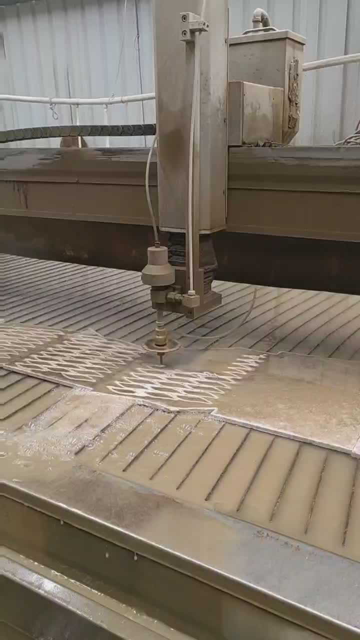 Black And White Marble Waterjet Mosaic Tiles For Floor Tile