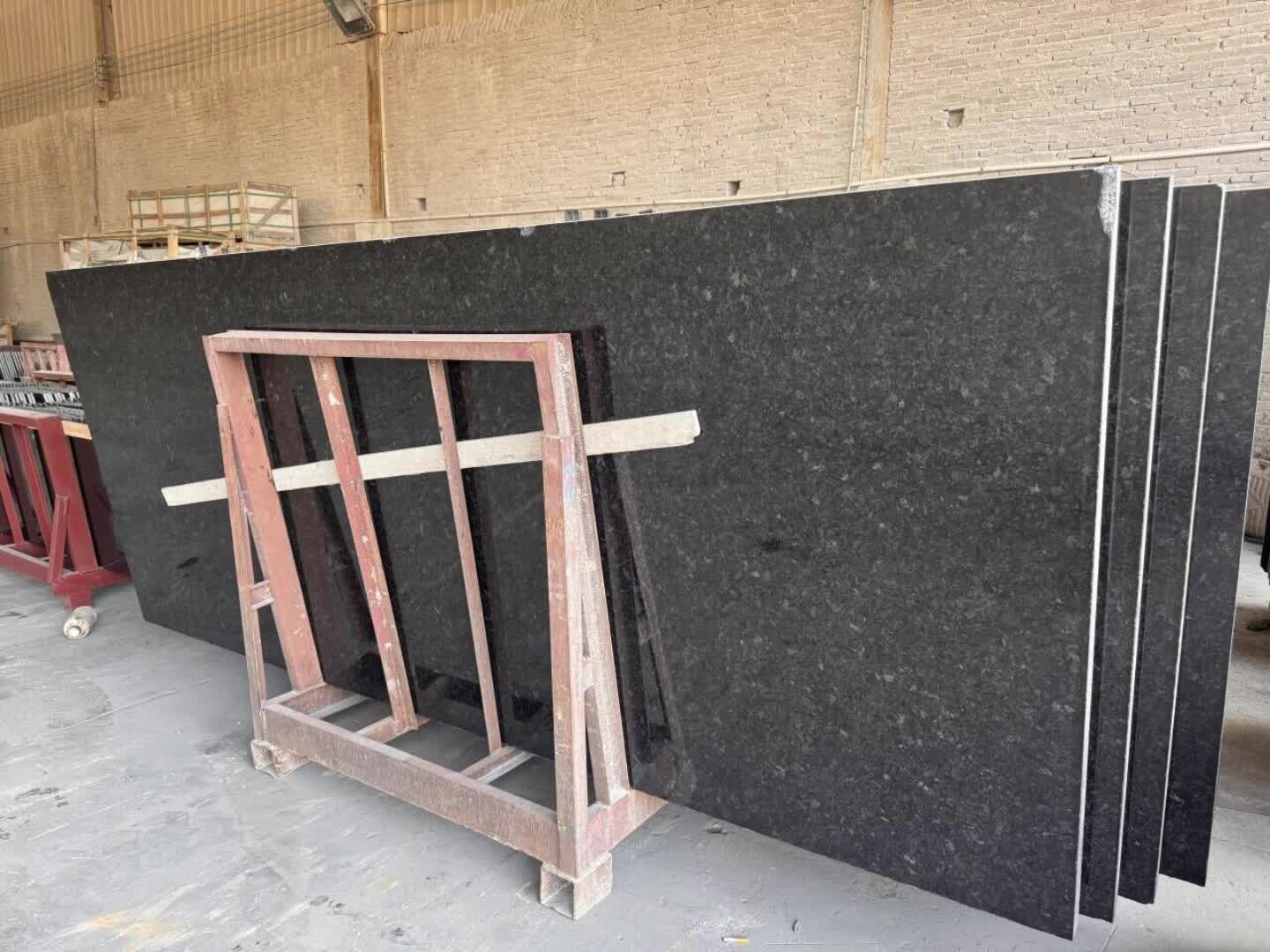 Angola Black Granite Slabs Polished