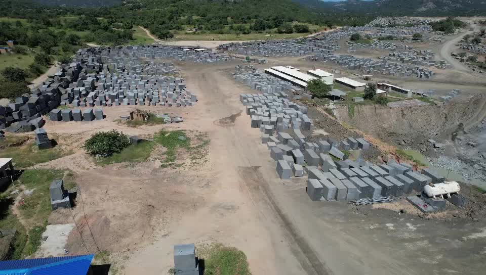 Zimbabwe Black Granite Tombstone