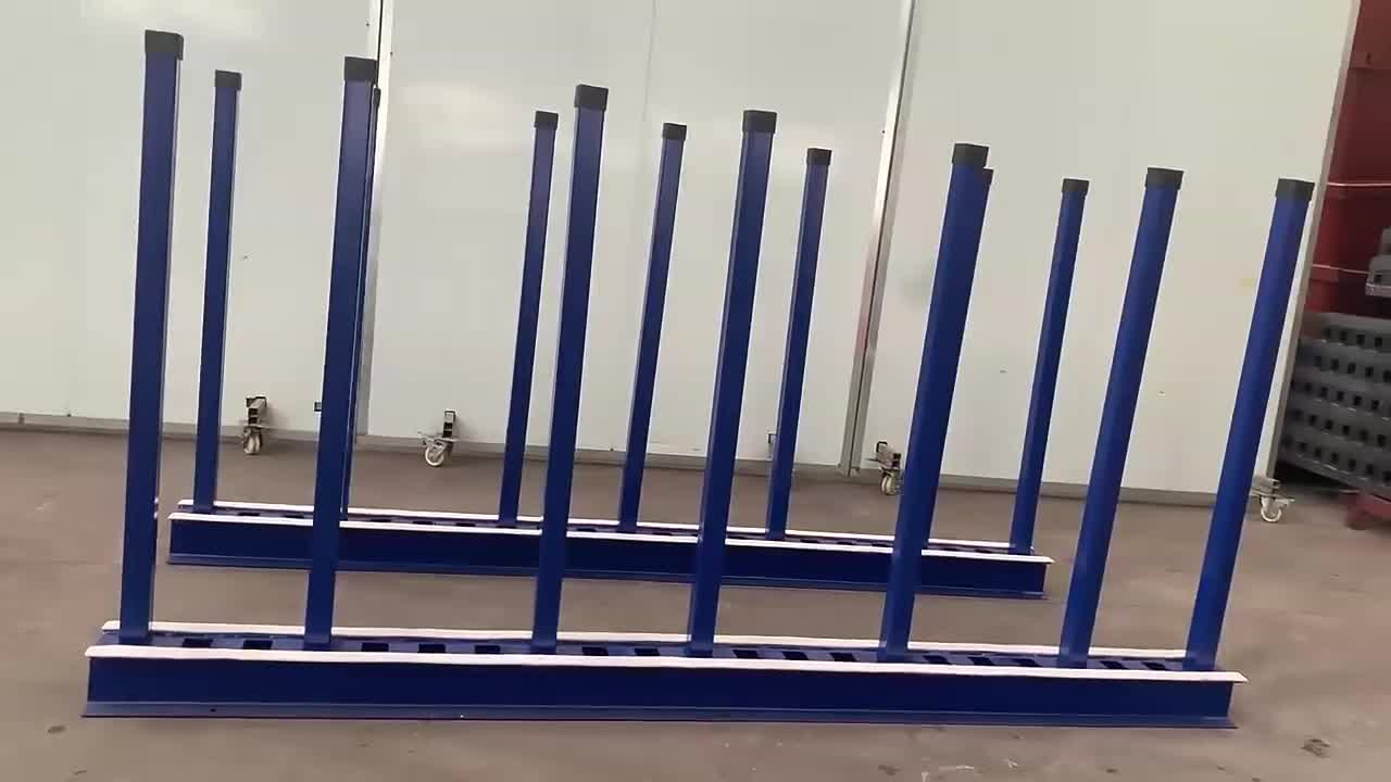 Quartz Stone Sliding Display Slab Rack For Storage Stands