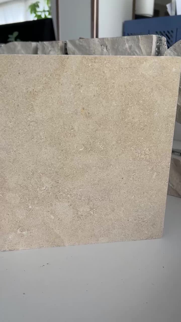 Beige Limestone Honed Tile Laminated Honeycomb Panels