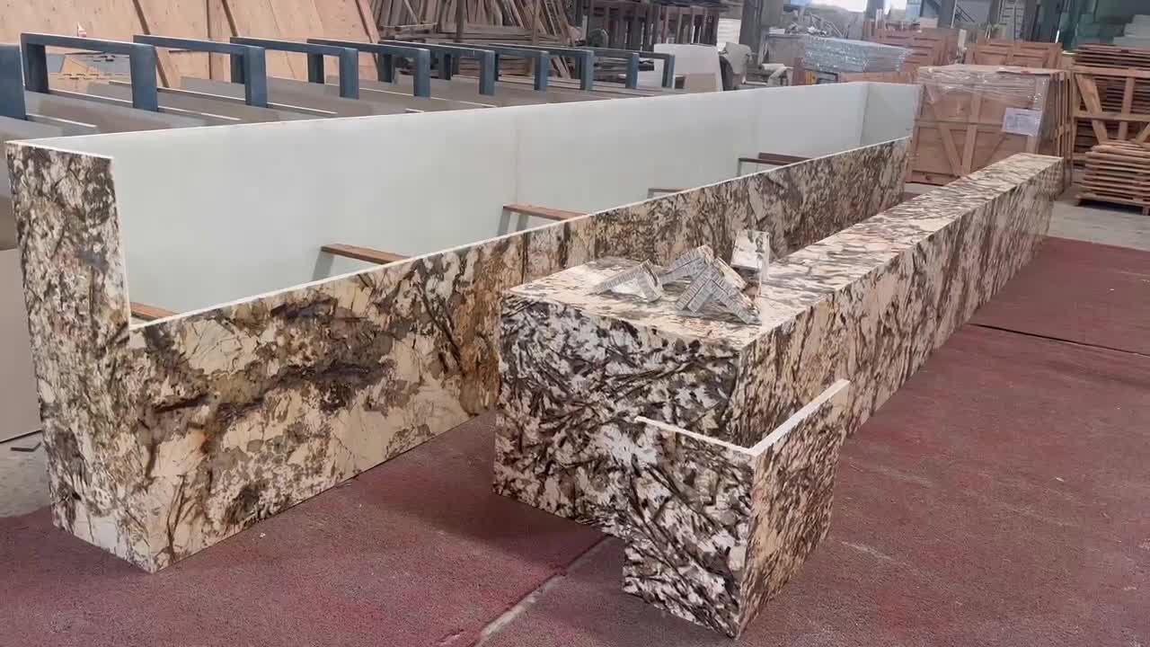 Bianco Antico Granite Transparent Plastic Honeycomb Panels