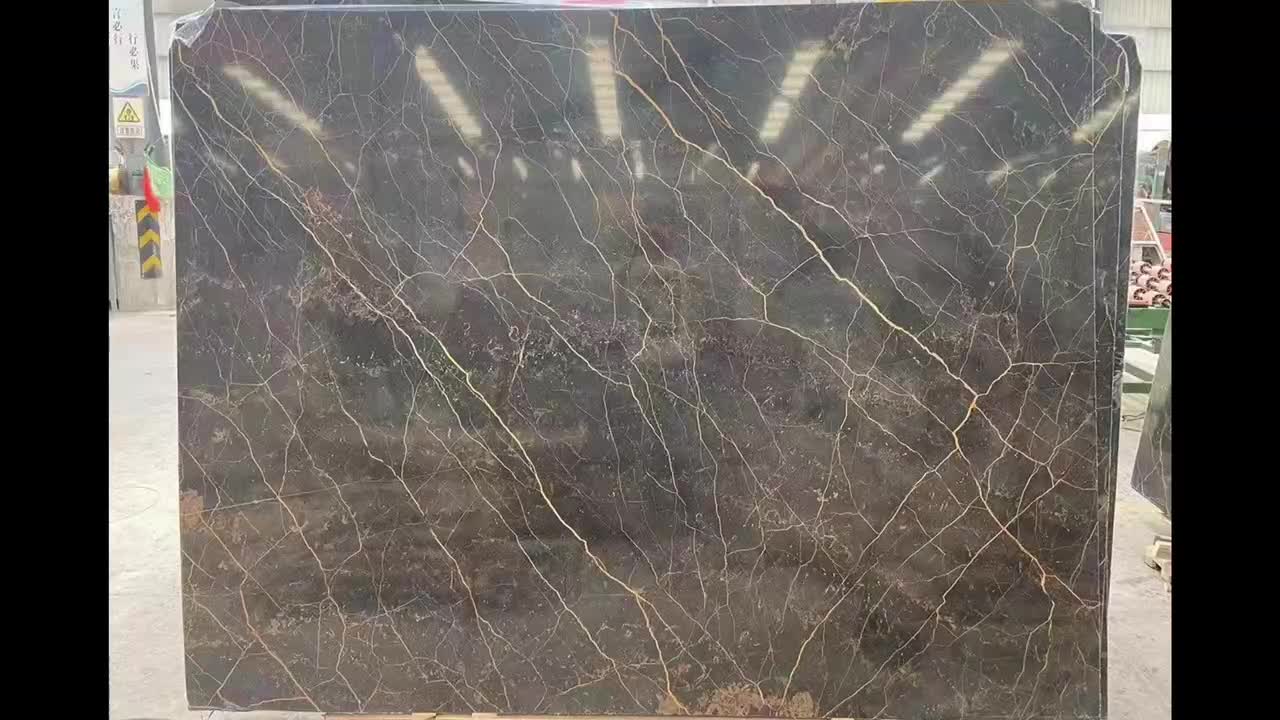 Elegant Nero Port St Laurent Marble Slabs