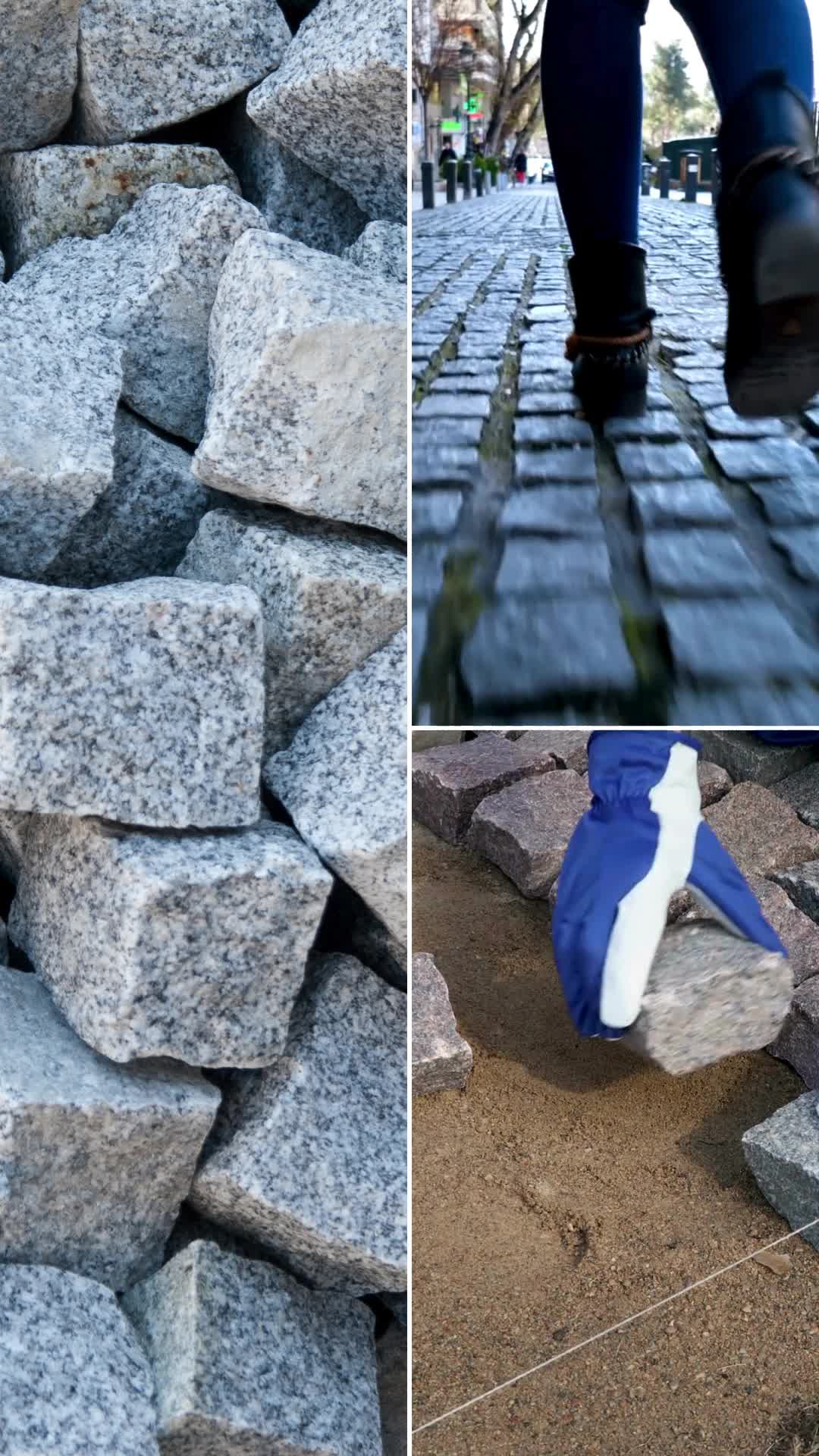 Gray Granite Cobblestone