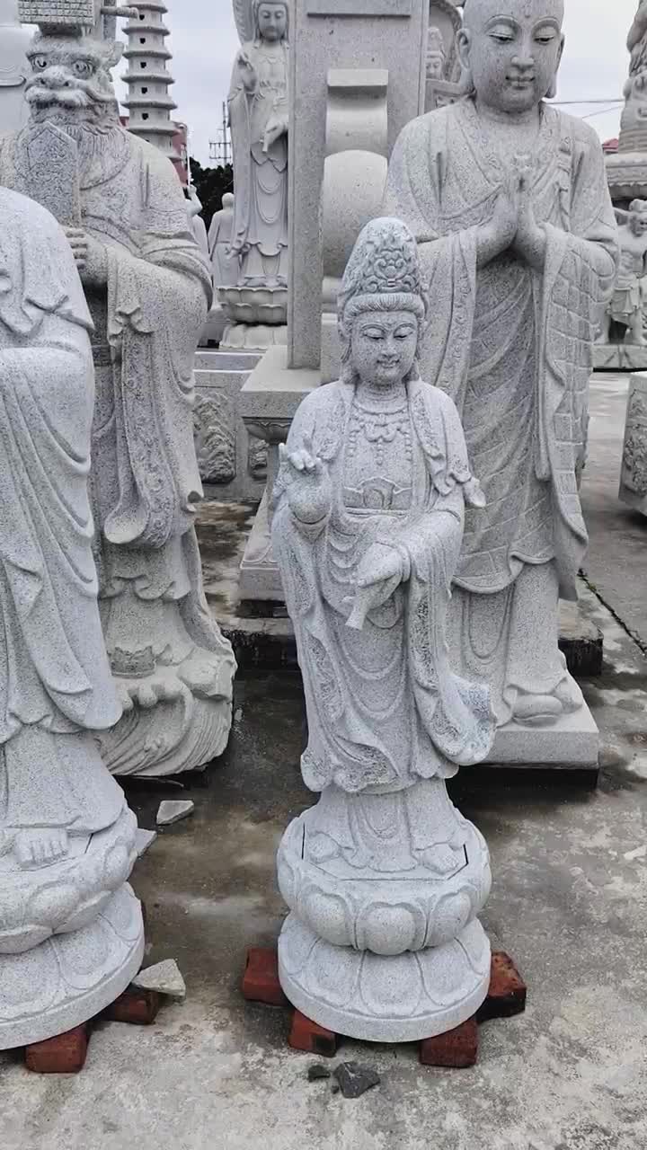 Stone Baby Buddha Monk Sculpture By Granite