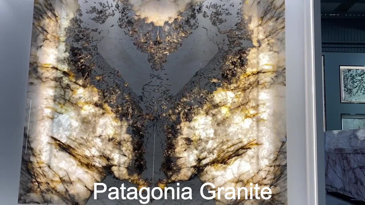 Backlit Patagonia Quartzite Slab For Villa Project Slabs