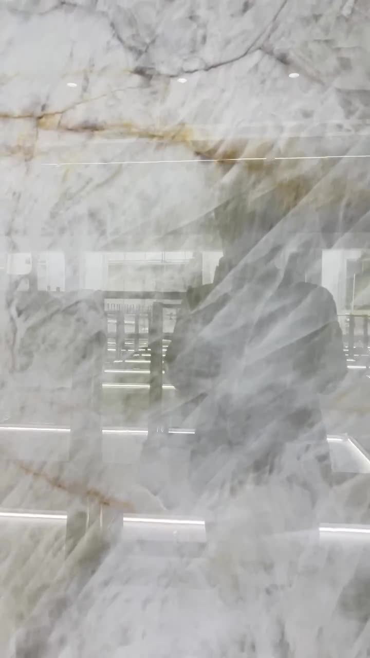 White Cristallo Quartzite Wall Slabs