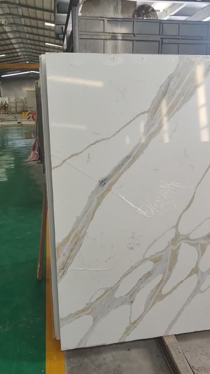 Artificial Stone Calacatta Stella Quartz Slabs