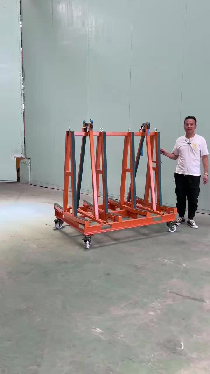 Forklift  Slab Transport Cart Display Rack