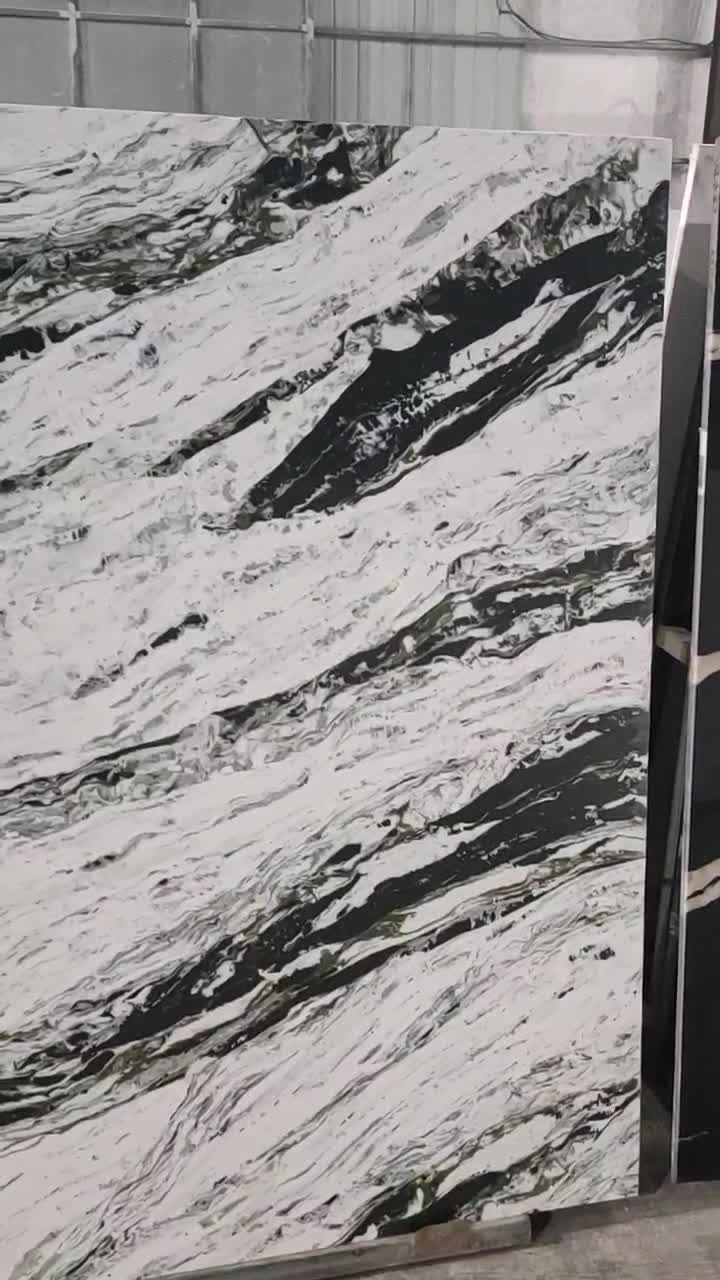 AQ2645 Emerald Green Calacatta Quartz Slabs