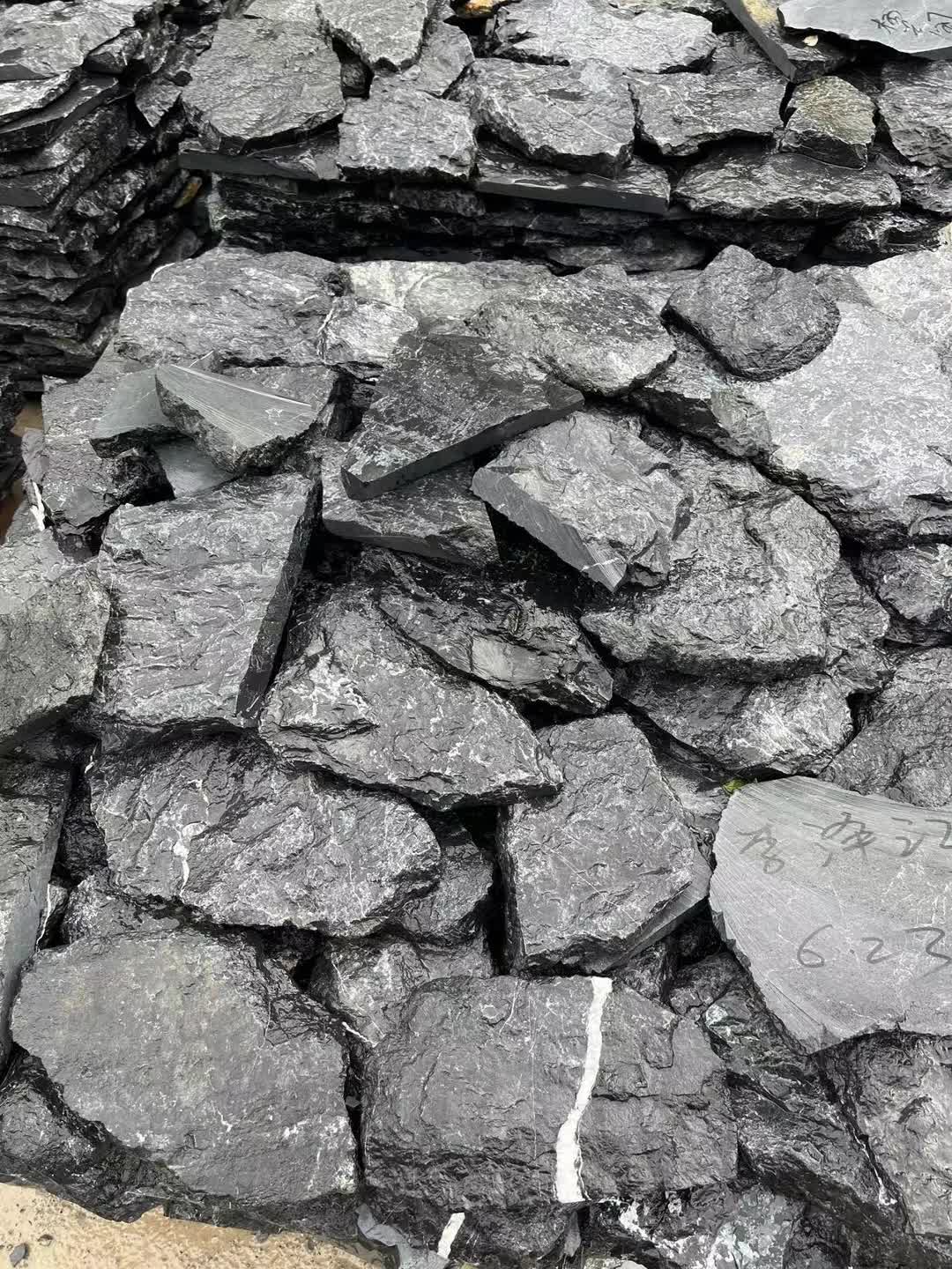 China Natural Black Flagstone For Wall And Floor