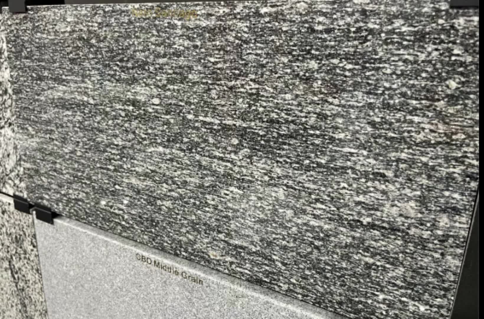 Nero Santiago Granite Tiles Flamed