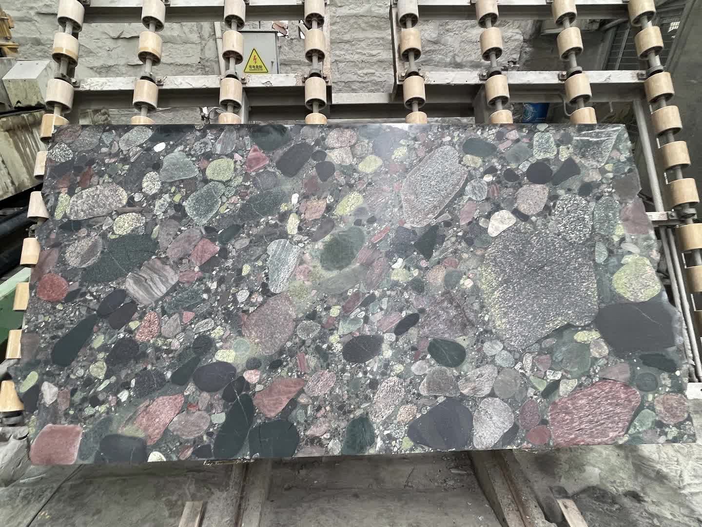 Polished Aquarius Red Granite Slabs
