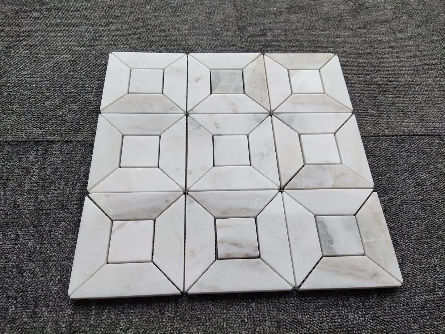 White Marble Window Mosaic Tiles