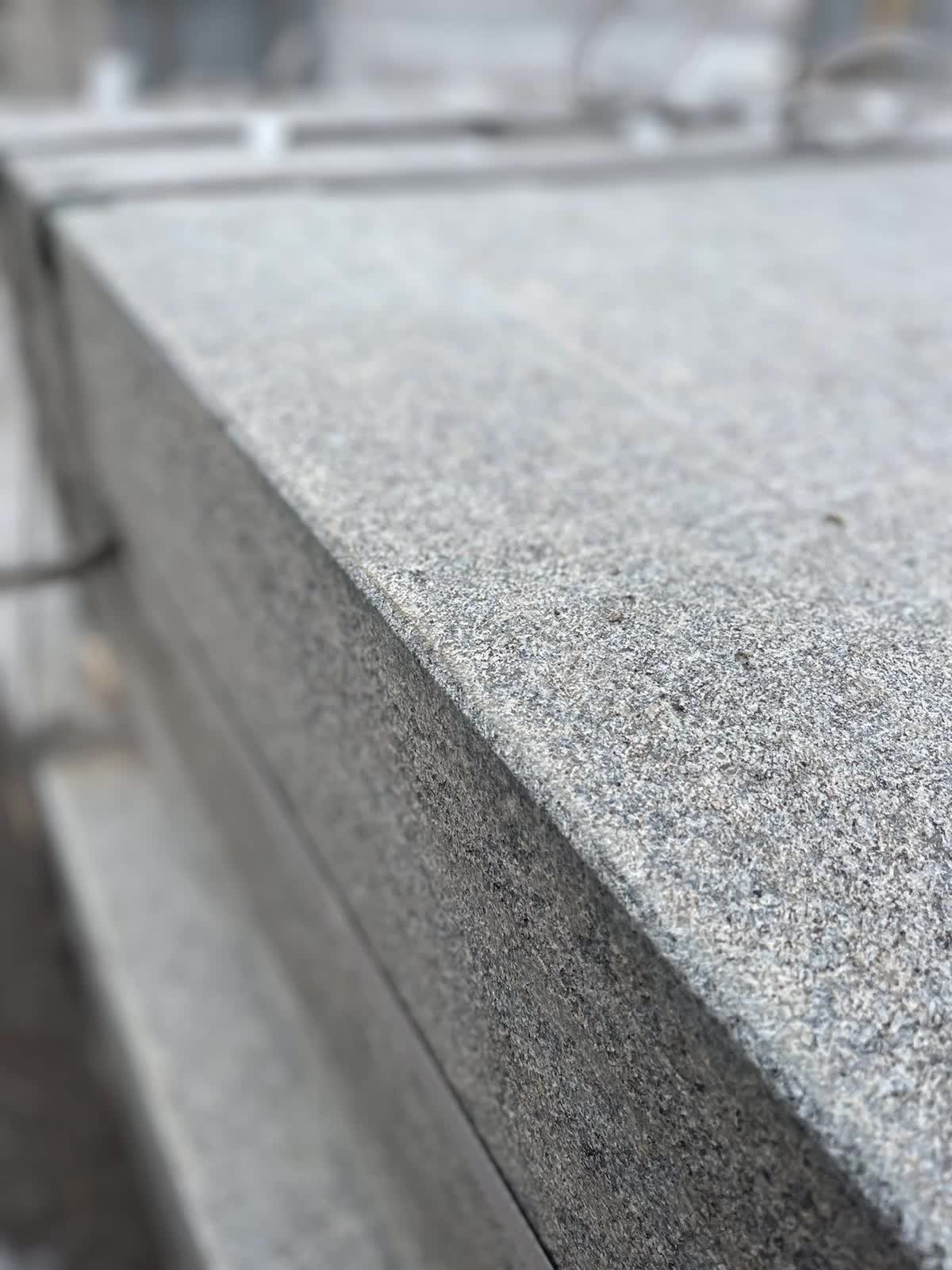 Ukrainian Gabbro Diabase Dark Magma Block Steps