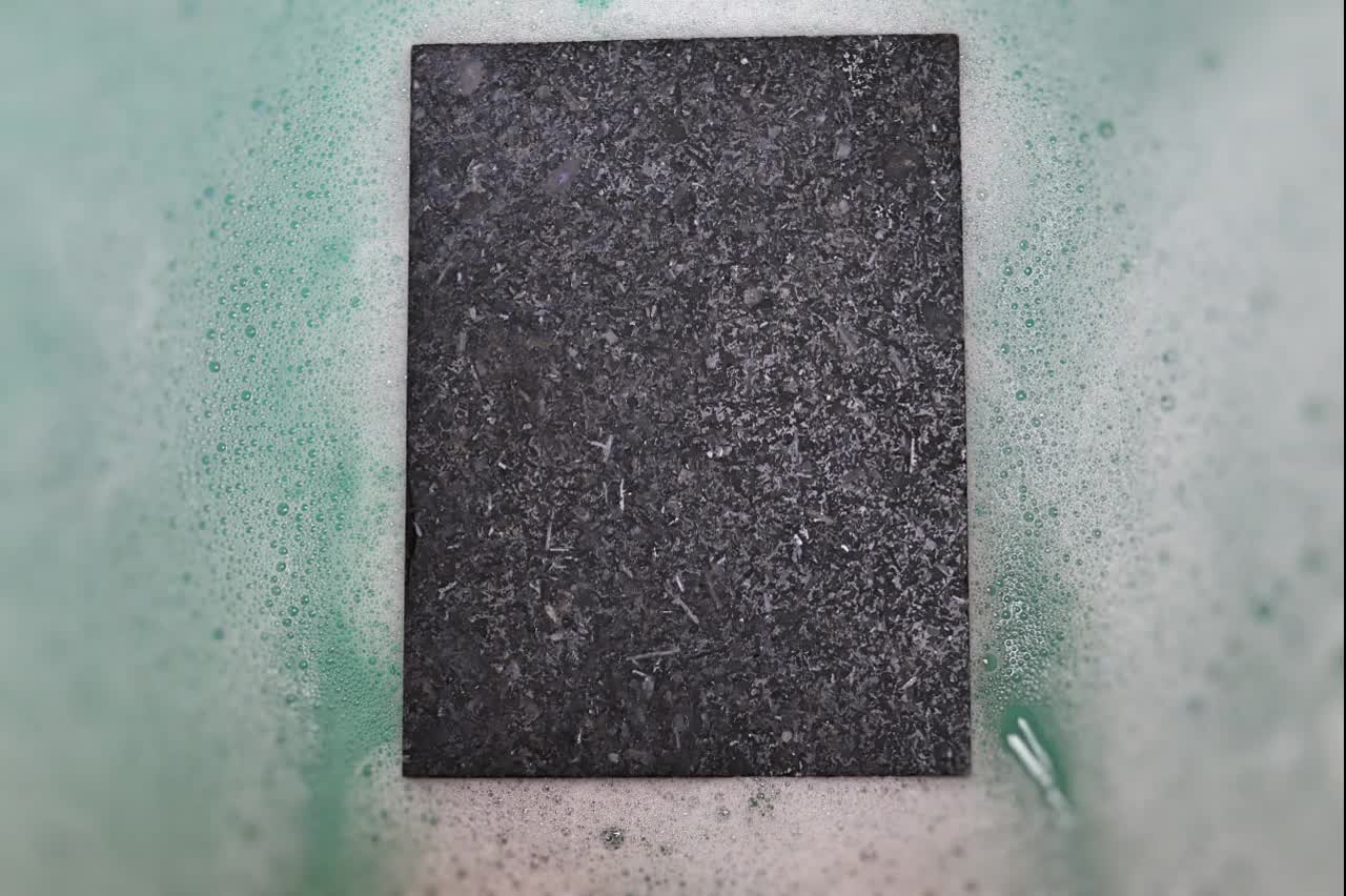 Ukrainian Gabbro Diabase Dark Magma Honed Tiles
