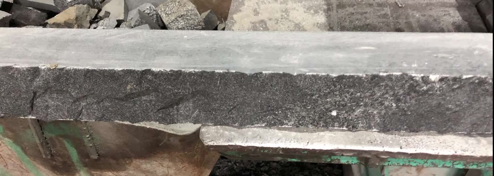 Ukrainian Gabbro Diabase Dark Magma Kerbstone